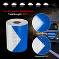 thumbnail image 3 of Uxcell Reflective Tape, Self-Adhesive Trailer Reflector Tape Waterproof Warning Sticker Blue-white 6 Inch x 82 Feet, 3 of 6