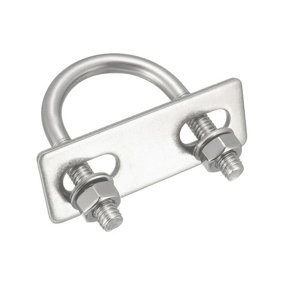 Uxcell M6 27mm Inner Width U-Bolts 304 Stainless Steel 4 Pack