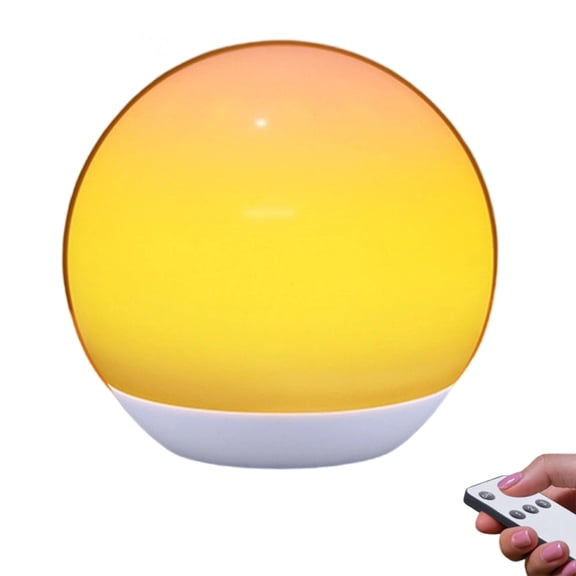Rechargeable Sunset Ambiances Night Light with Remote Control Warm Lighting for Camping Bedroom Dimmable Portable Design