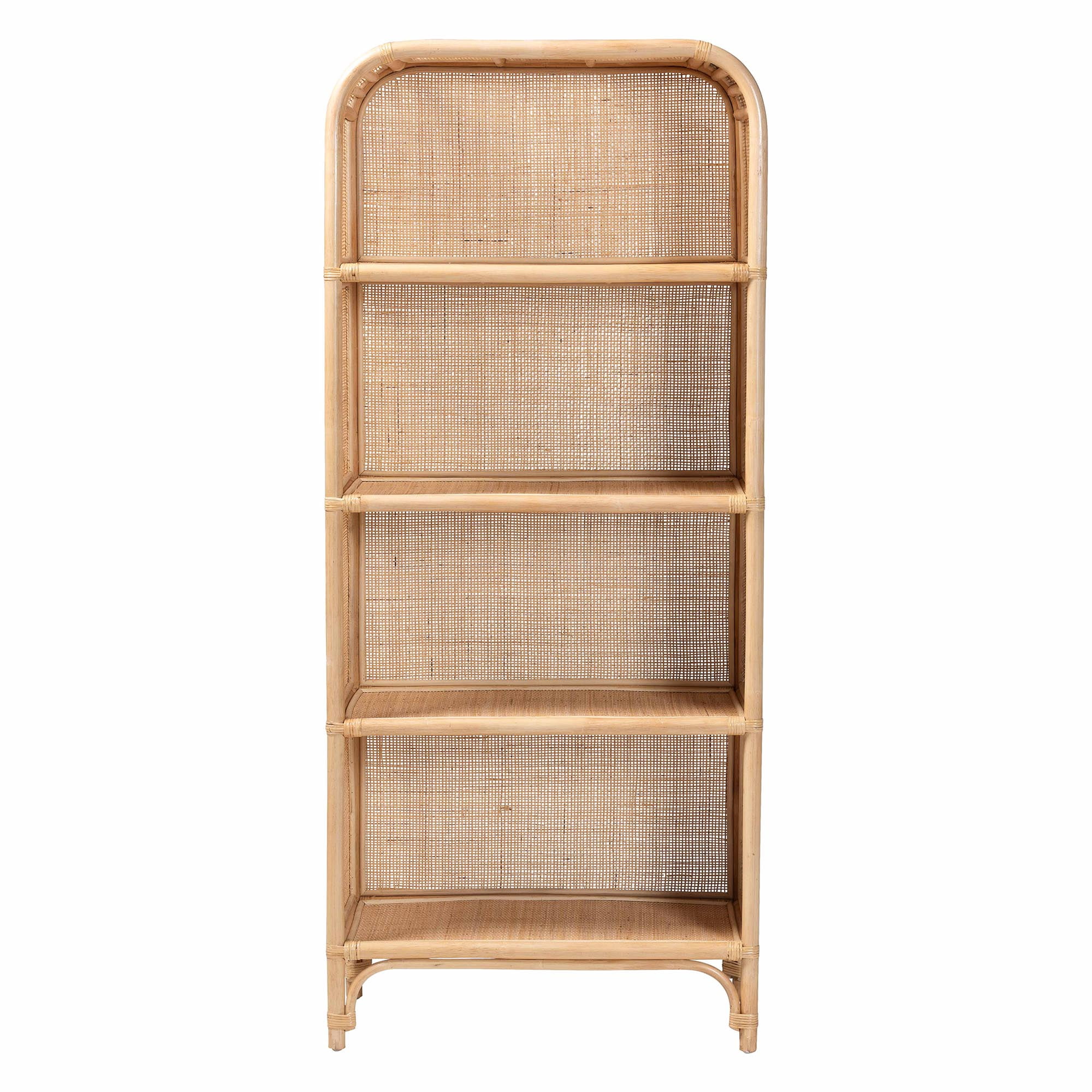 bali & pari Chusi Boho Decorative Shelf, 4-Tier, Natural
