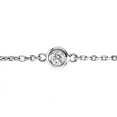 thumbnail image 3 of Diamond Anklet Bracelet Bezel Set 14K White Gold (0.50ct), 3 of 3