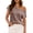 Bronze, variant on Short Sleeve Womens One Shoulder Sweater Tops Casual Loose Knit Going Out Shirt