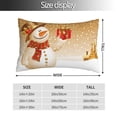 thumbnail image 4 of Kll Christmas Snowman Gift Pillow Covers Envelope Closure,Super Soft And Cozy Fuzzy Fleece Pillow Case Cover 20"X30", 4 of 9