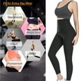 thumbnail image 6 of FITVALEN Women Hot Neoprene Sauna Sweat Pants Workout Running Slimming Capris High Waist Compression Leggings Body Shaper, 6 of 7
