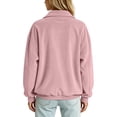 thumbnail image 6 of StSilkitty Casual Jacket for Womens Solid Color Long Sleeve Full Zip Collared Sweatshirt Jackets with Pockets, 6 of 8