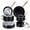 Black, variant on Chef Power 10 Pcs Ceramic Non Stick Cookware Sets, Pots and Pans Set with Stainless Steel Handle, Dishwasher and Oven Safe, Light Purple with Light Gold Handle