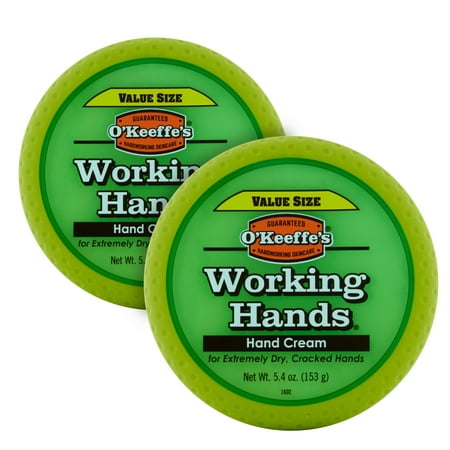 (2 pack) O'Keeffe's Working Hands Hand Cream, 5.4 oz., (The Best Cream For Dry Hands)