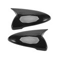 thumbnail image 3 of par de cubiertas de espejo retrovisor para Forte Cerato 2019-2023, pegatina de carcasa de cuerno de buey modificada con patrón de fibra de carbono, 3 of 5