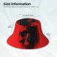 thumbnail image 3 of Balery Minimalist Skull Red Sombreros para el sol para hombre y mujer, sombrero de pescador con UPF 50+, 3 of 6