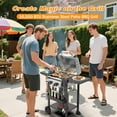 thumbnail image 2 of LHRIVER Stainless Steel 2 Burner Propane Grill, 16000 BTU Gas Grill & Griddle Combo for Outdoor, Patio, 2 of 7
