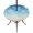 Brown Blue Beige, variant on Round Outdoor Tablecloth with Umbrella Hole and Zipper, Blue Beige Ombre Coastal Tablecloth with Elastic Waterproof, Nautical Beach Starfish Coral Summer Patio Table Covers for 45" - 54" Pool Tables