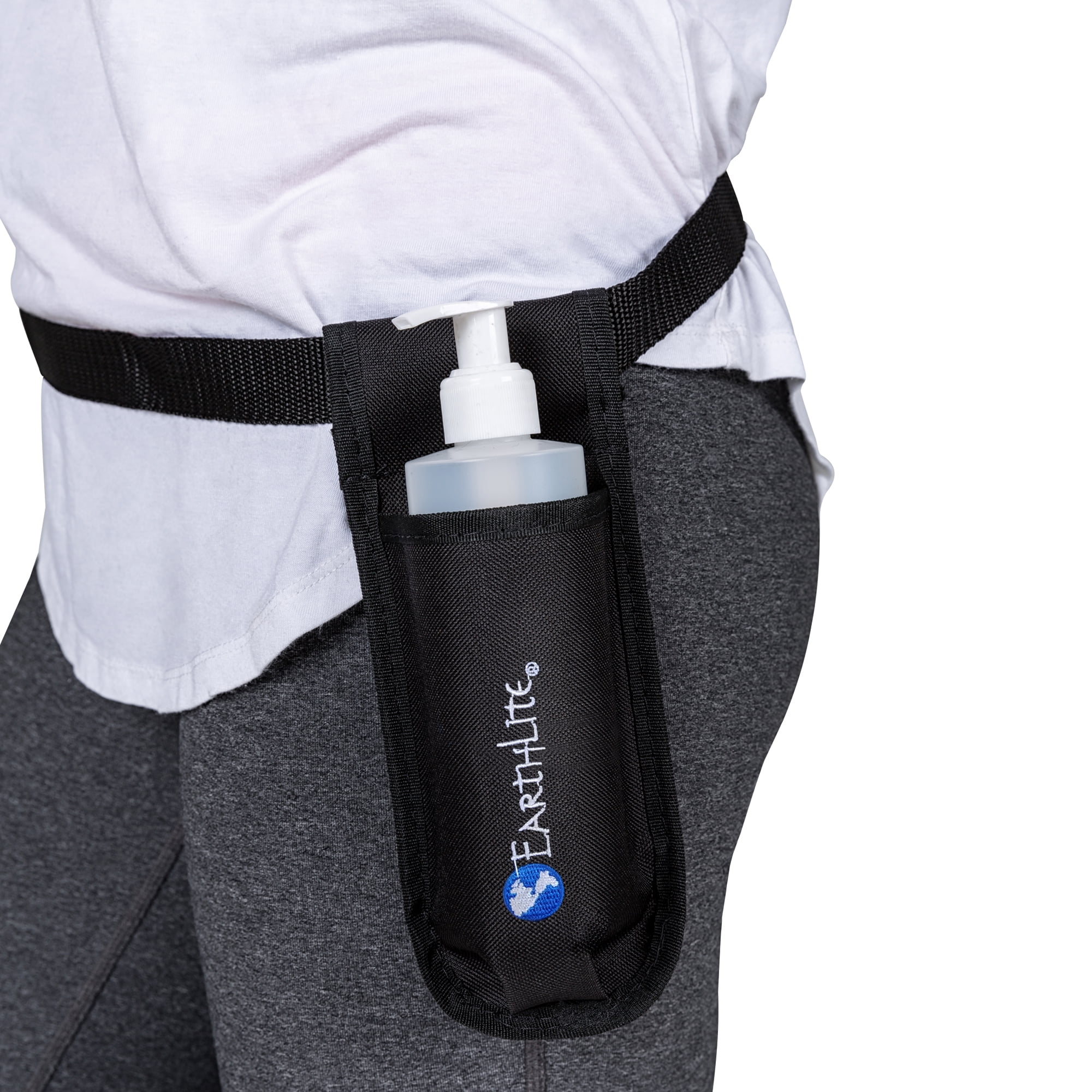 EARTHLITE Massage Bottle Holster Single Kit Incl. Bottle & Heavy Duty