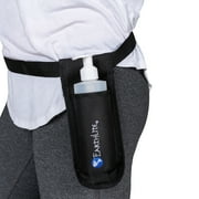 EARTHLITE Massage Bottle Holster Single Kit - Incl. Bottle & Heavy Duty, Adjustable Single Holster for Massage Oil, Massage Lotion (8oz)