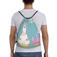 thumbnail image 2 of Easygdp Animal Meditation Drawstring Backpack, Beach Sackpack, Travel Sackpack Lightweight for Sports, Gym, Travel, Swimming - Small, 2 of 9