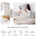 thumbnail image 4 of Thanksgiving White Pumpkin Throw Flannel Blanket 50x60In Fall Flower Harvest Linen Texture Super Soft Cozy Bed Blanket, Lightweight Plush Fuzzy Bed Throw for Bedroom Sofa Couch Living Room, 4 of 4