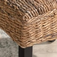 thumbnail image 3 of Windsor Chair Transitional Rattan Brown Dining Chairs Set of 2 by Kosas Home, 3 of 8