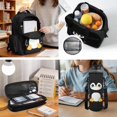 thumbnail image 5 of Bulopur Cute Penguin Print Kids Backpack Set 4 Pcs Durable Breathable Kids School Bag with Lunch Box, Pencil Case and Water Bottle Cover for Toddler Boys and Girls, 5 of 7