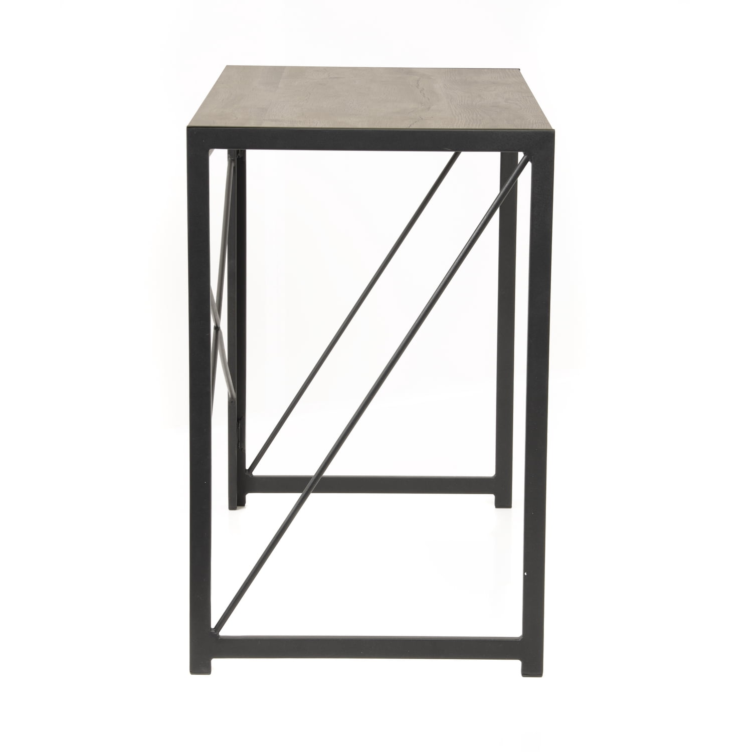 OS Home and Office Furniture 39.5" Contemporary Wood Writing Desk in Sewn Oak