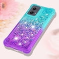 thumbnail image 6 of Case for Motorola Moto Edge 5G 2024 Case Girls Women,Liquid Glitter Shockproof Back Cover Soft TPU Bumper Silicone Slim Protective Cover for Moto Edge 5G 2024 Gradient Blue, 6 of 14
