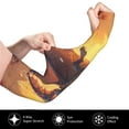 thumbnail image 3 of Sun Protection Arm Sleeves for Men Women, Halloween Colorful Bat Sleeves to Cover Arms with Thumb Hole Cooling Sleeve, 3 of 6