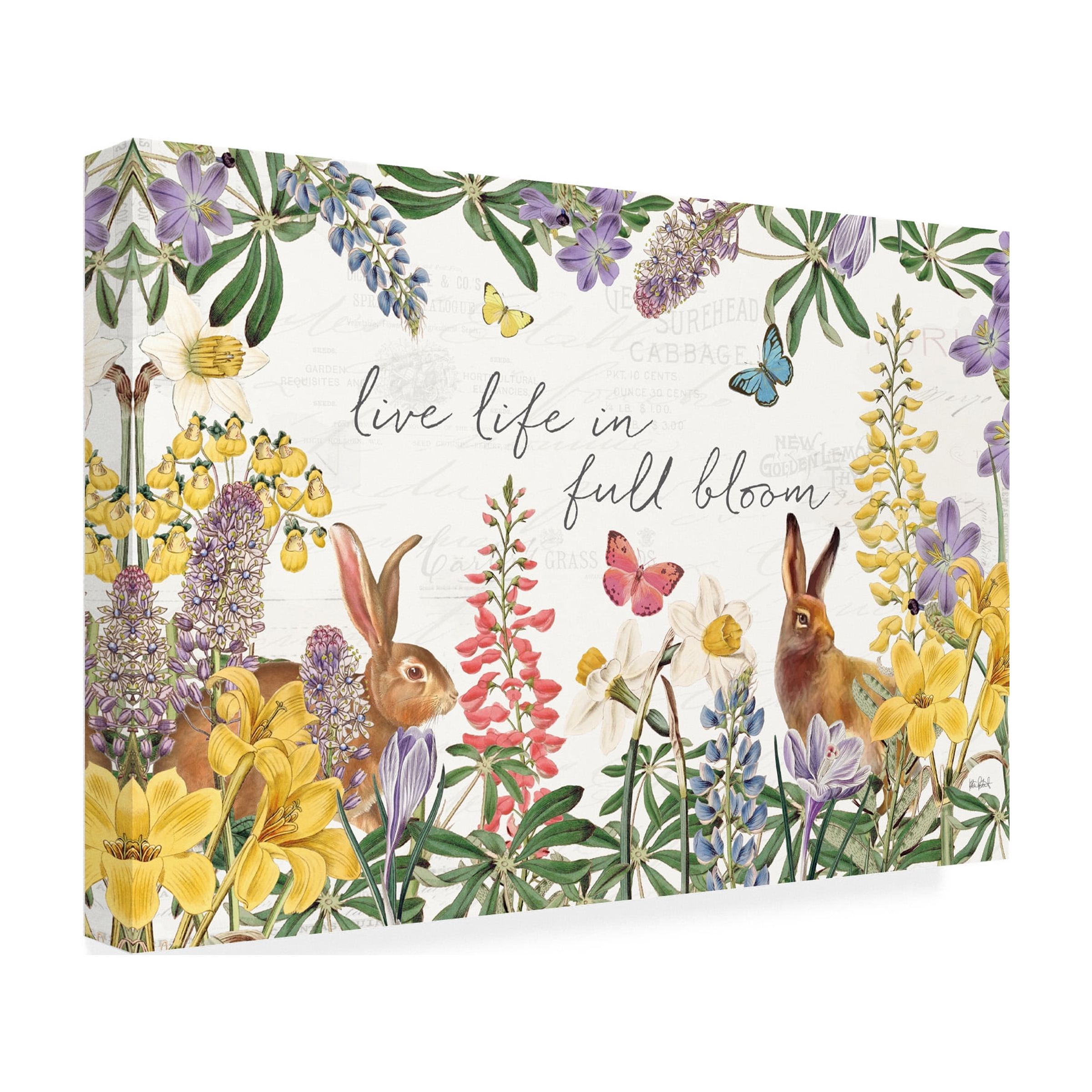 Trademark Fine Art 'Easter Garden I' Canvas Art by Katie Pertiet
