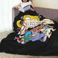 thumbnail image 5 of Manta de franela suave y cálida de Rugrats para dormitorio, sala de estar, dormitorio, todas las estaciones., 5 of 5