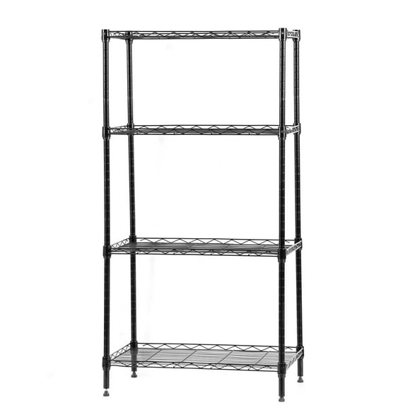 Yeacher 60*30*120CM Carbon Steel 4 Shelf Shelving Storage Unit 4 Tier Layer Rack Storage Organizer for Home Kitchen Living Room Bathroom Bedroom Outdoor