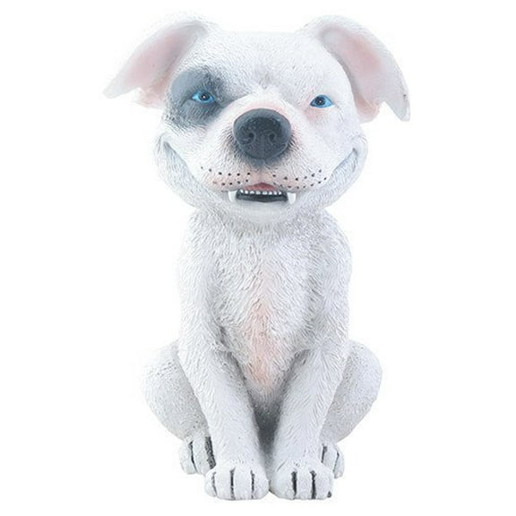 YTC White Grinning Puppy Dog TeeHee Themed Decorative Figurine Statue