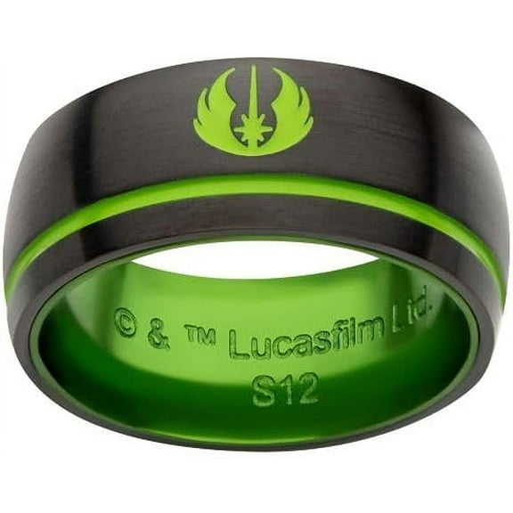 Star Wars Officially Licensed: Jedi Master "Do or Do Not" Stainless Steel Collectible Ring, Size - 9