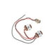 thumbnail image 4 of Sonducket Juego de arnés de cableado de guitarra Práctico 250K 1T1V Interruptor de tracción de potenciómetro de empuje de 3 vías Arnés de Accesorios para instrumentos musicales, 4 of 6