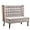 Grey, variant on Andeworld Loveseat Settee  with Rattan Arms, Upholstered Modern Mini High-Back Sofa Couch,Banquette Dining  for Living Dining Room Bedroom Office Small Space Entryway，Grey
