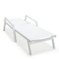 thumbnail image 6 of LeisureMod Marlin Chaise Lounge Chair Aluminum White Arms Set of 2 White, 6 of 10