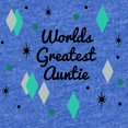 thumbnail image 2 of CafePress - World’S Best Auntie Midcentury - Cute Infant Baby Football Bodysuit, 2 of 3
