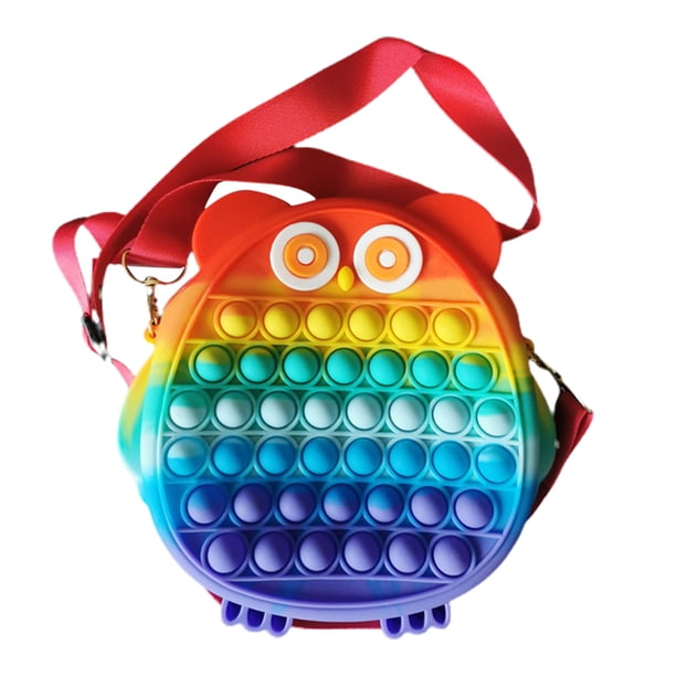 Push Bubble Owl Monedero Portátil Silicona Descompresión Juguete Extrusión Bubble Phone Bag Maravilloso Regalo Para Los Mejores Amigos sonducket AP006029-00