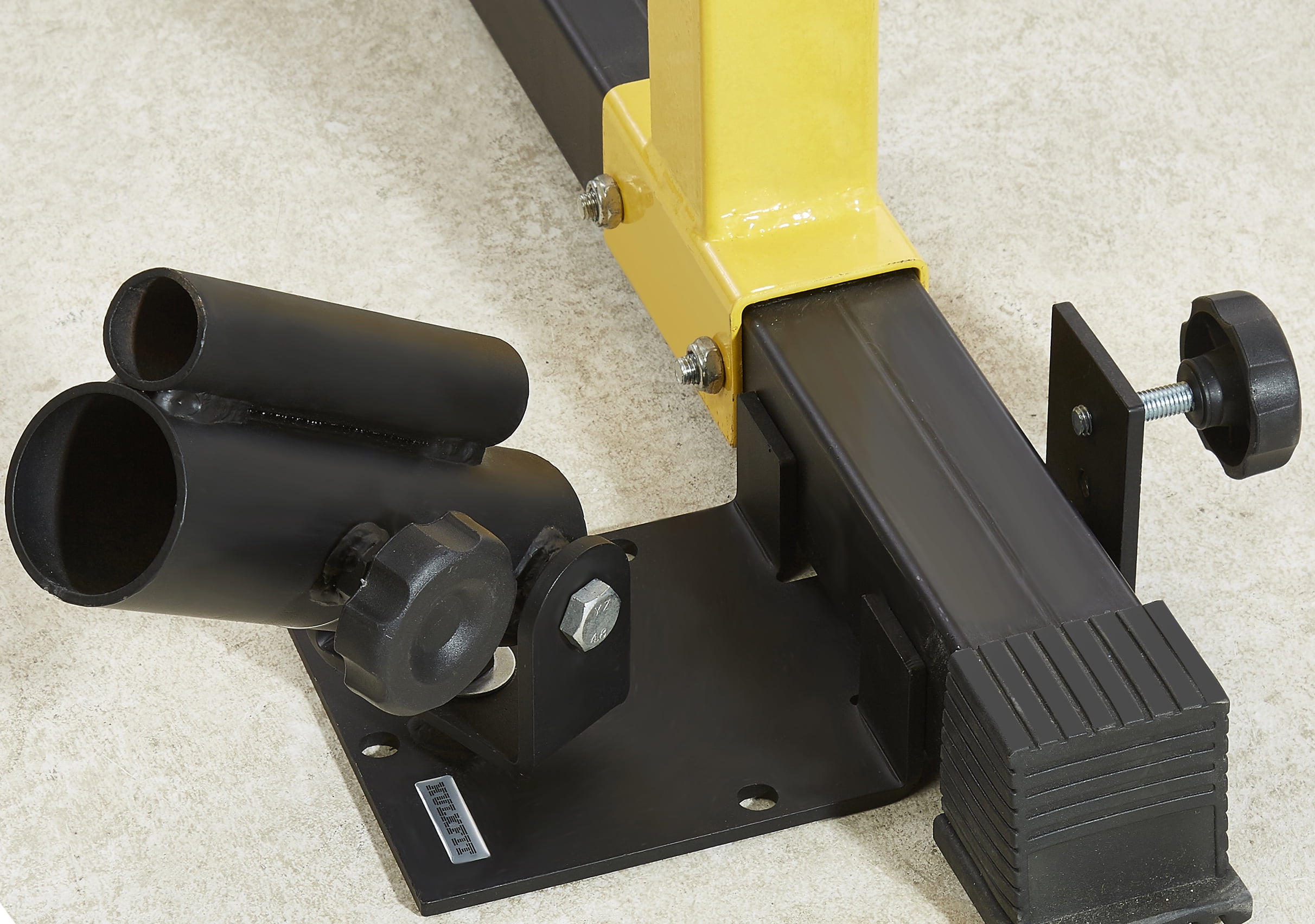 BalanceFrom T-Bar Row Platform for 2" or 2.5" Power Cages – Full 360° Swivel & Easy to Install – Fits 1” Standard and 2” Olympic Bars