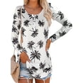 thumbnail image 1 of LUXUR Blouse Tunique de Travail Ample à Manches Longues pour Femmes Blanche 2TG, 1 of 4