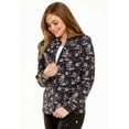 thumbnail image 4 of HeartSoul Prints Women's Warm Up Scrubs Jacket Zip Front HS301, 4 of 6