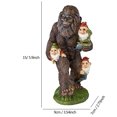 thumbnail image 1 of Estatua de gorila Wdftyju para jardín al aire libre de resina adornos escultura Bigfoot, 1 of 4