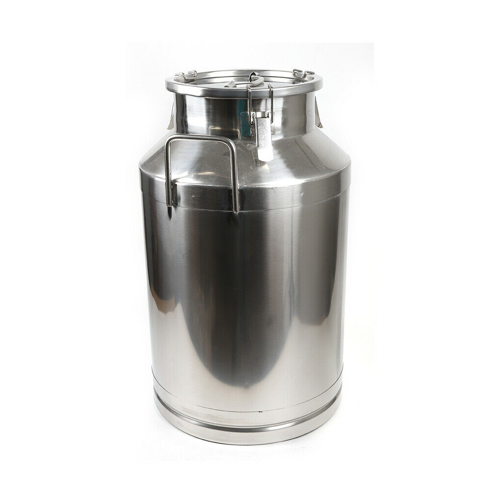 Details about  / 60L Stainless Steel Milk Can Bucket Barrel w//Silicone Seal Oil Rice Storage Tank