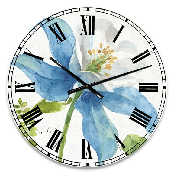 Designart Oversized Multicolor Analog Round Modern Traditional Wall Clocks, CLM30919-C23