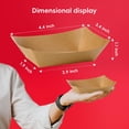thumbnail image 2 of Bandejas de comida Jolly Chef, papel kraft de 1 kg, 100 unidades, desechables, 2 of 8