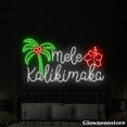 thumbnail image 3 of Glowneon Mele Kalikimaka Neon Sign, Merry Christmas Led Sign, Hawaiian Neon Sign, Christmas Décor, 3 of 5