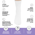 thumbnail image 4 of YOMYM Women Casual Calf Socks - Cotton Crew Socks, Soft Athletic Cushioned Above Ankle Sock 8 Pairs, 4 of 7