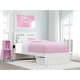 thumbnail image 2 of Tahoe Twin Bed with Foot Drawer and USB Turbo Charger in White, 2 of 4
