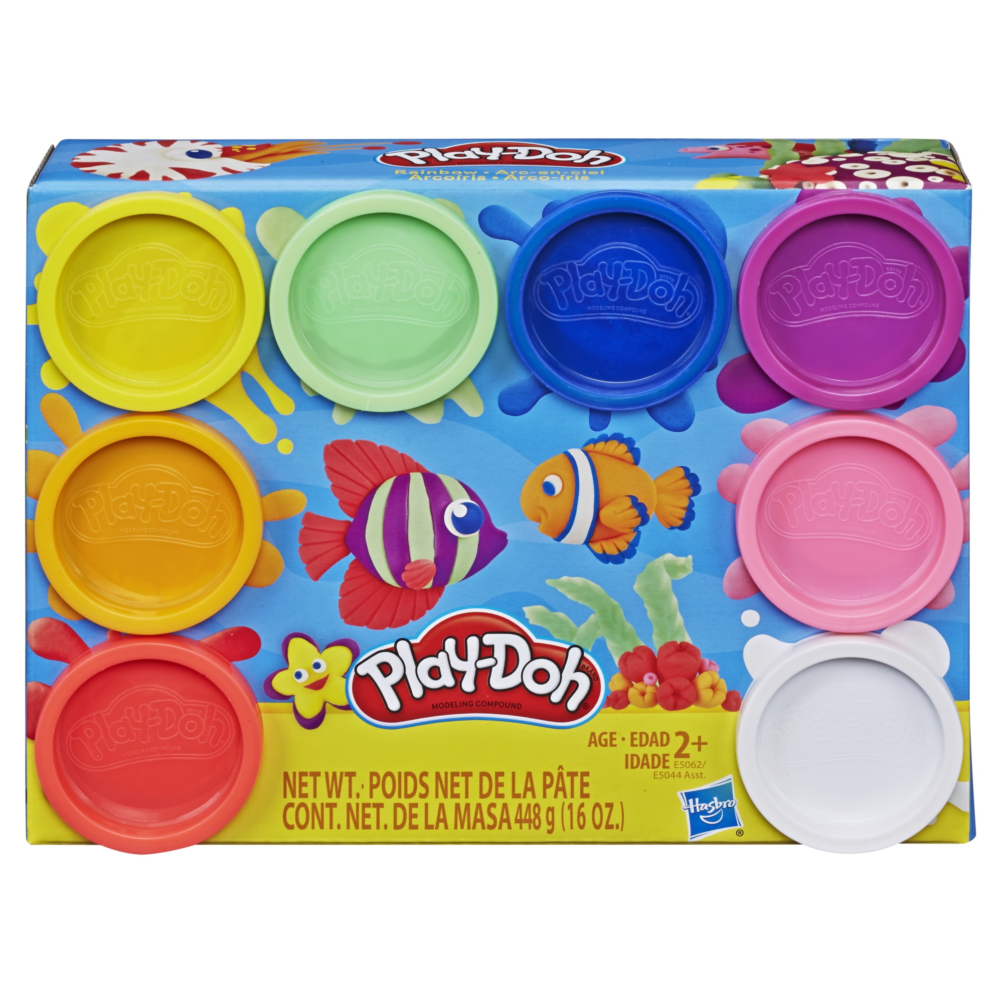 Yellow and Blue 4 Pack Green Play-Doh Glow in The Dark Modeling Compound Red 
