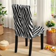 thumbnail image 5 of Xoenoiee Zebra Stripe Print 7 Pcs Tablecloth Chair Covers Set Stretchable Washable Rectangle Table Cover with Seat Slipcovers for Dining Room Banquet Wedding Party Kitchen Decor, 5 of 6