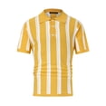 thumbnail image 3 of Gibobby Polo Casual para Hombre Polo de Manga Corta de Ajuste clásico de algodón Suave y Liso(Amarillo,XG), 3 of 5