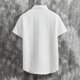 thumbnail image 5 of Pajama para Hombres Conjunto Suelto de Manga Corta de Dos Piezas con Solapa, Tejido de Punto de Poliéster Suave, Comodidad de Toda la Temporada para los Hombres, Ropa de Salón Casual, 5 of 7