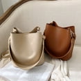 thumbnail image 3 of LHSHID Sac Grande Capacité pour Femmes Automne et Hiver Sac Seau Minimaliste à Grand Bande Internet Version Sac Bandoulière Simple, 3 of 7