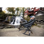 GCI Outdoor Pod Rocker Foldable Rocking Camp Chair, Black